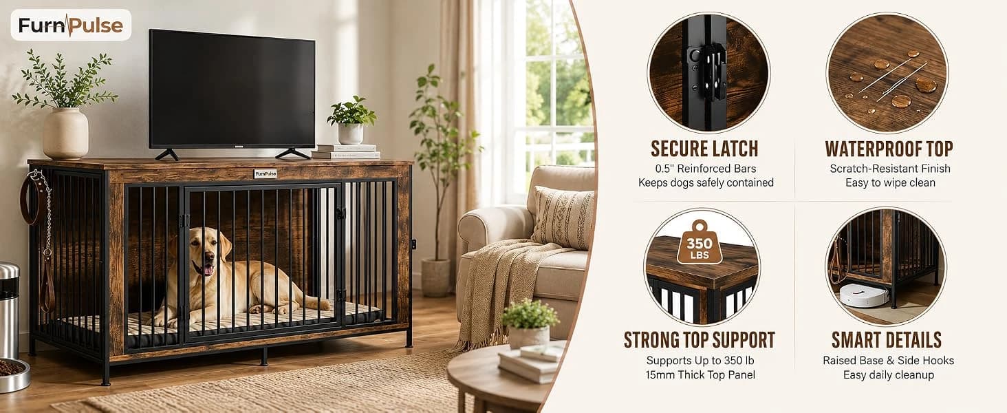 48" XL Dog Crate Furniture for Medium and Large Dogs โ product details