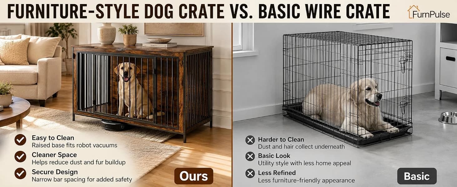 48" XL Dog Crate Furniture for Medium and Large Dogs โ product details