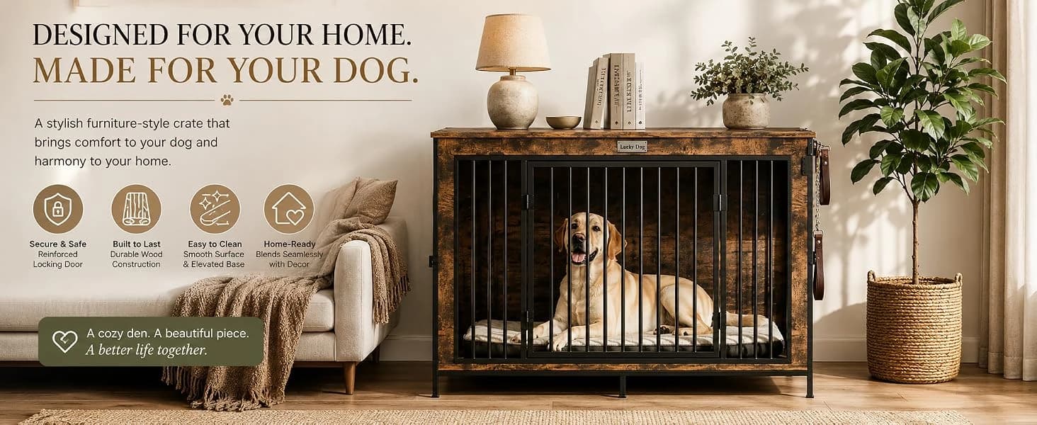 48" XL Dog Crate Furniture for Medium and Large Dogs โ product details