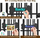 Foldable Dog Crate Furniture for Large Dogs — Rustic Brown (DC108)