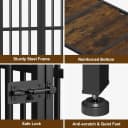 Foldable Dog Crate Furniture for Large Dogs — Rustic Brown (DC108)