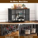Foldable Dog Crate Furniture for Large Dogs — Rustic Brown (DC108)