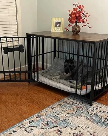Foldable Dog Crate Furniture for Large Dogs — Rustic Brown (DC108) — collection imagery