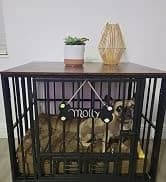 Foldable Dog Crate Furniture for Large Dogs — Rustic Brown (DC108) — collection imagery