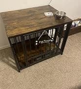 Foldable Dog Crate Furniture for Large Dogs — Rustic Brown (DC108) — collection imagery