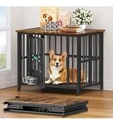 Foldable Dog Crate Furniture for Large Dogs — Rustic Brown (DC108) — collection imagery