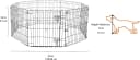 Foldable Octagonal Metal Exercise Pen for Dogs — Indoor/Outdoor