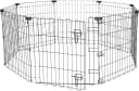 Foldable Octagonal Metal Exercise Pen for Dogs — Indoor/Outdoor