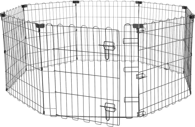 Foldable Octagonal Metal Exercise Pen for Dogs — Indoor/Outdoor