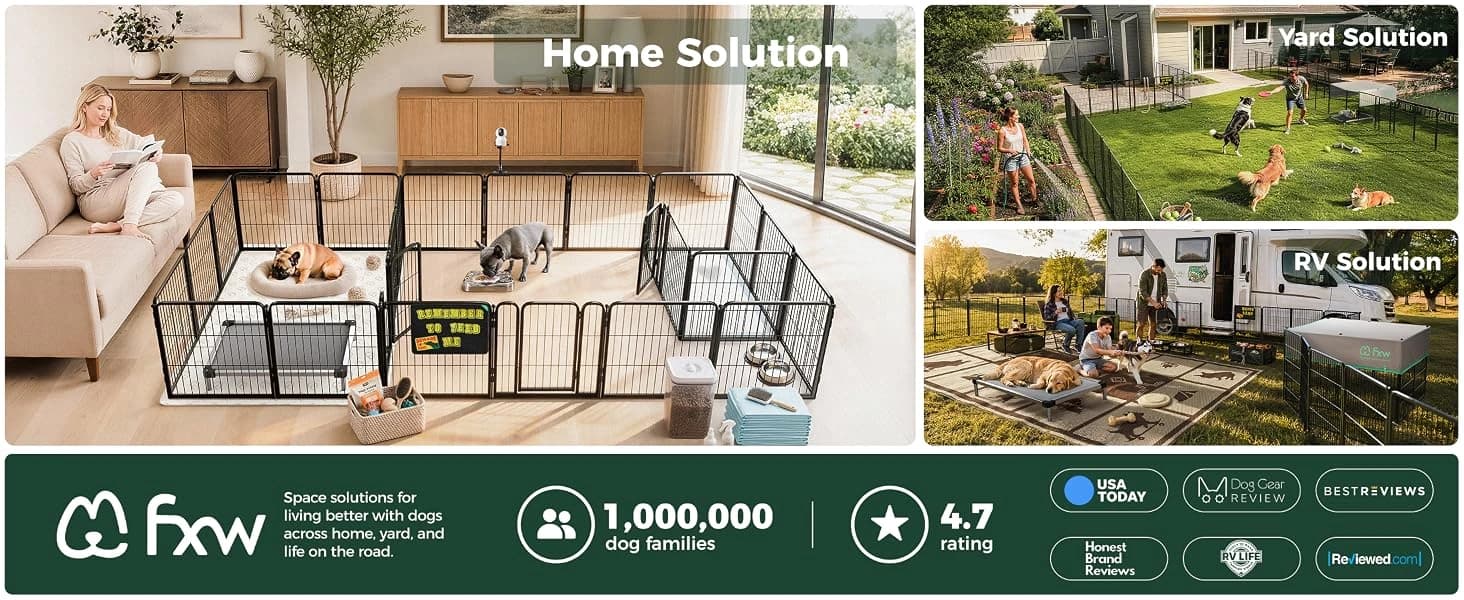 Homeplus Indoor Dog Playpen — 24" H — product details