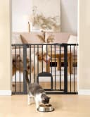 Dog Gate with Adjustable Cat Door