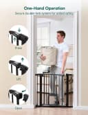 Dog Gate with Adjustable Cat Door