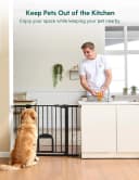 Dog Gate with Adjustable Cat Door