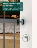 Dog Gate with Adjustable Cat Door
