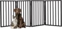 Pet Gate - 4-Panel Indoor Foldable Dog Fence for Stairs