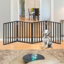Pet Gate - 4-Panel Indoor Foldable Dog Fence for Stairs