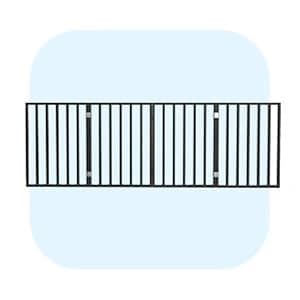 Pet Gate - 4-Panel Indoor Foldable Dog Fence for Stairs — 72-Inch-Long Size