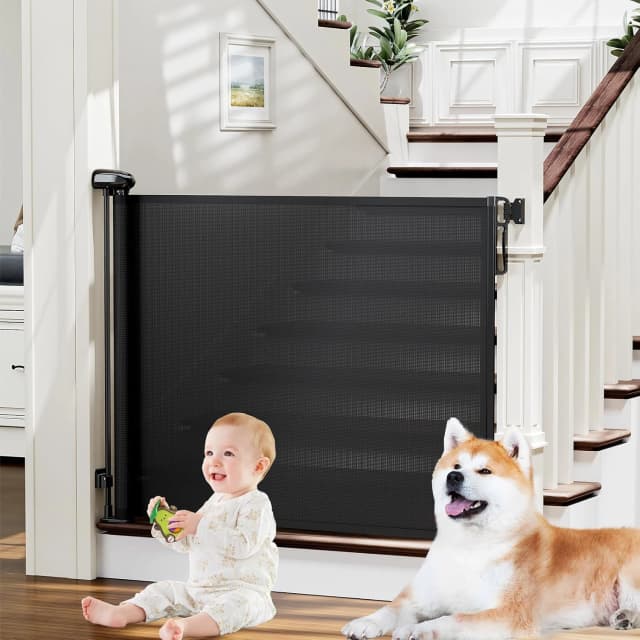 Retractable Baby Gates for Stairs and Doorways