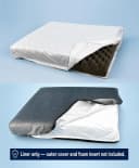Waterproof Dog Bed Liner with Zipper Replacement 44 x 32 Inch