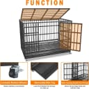 48 inch Heavy Duty Indestructible and Escape-Proof Dog Crate Cage Kennel for Large Dogs