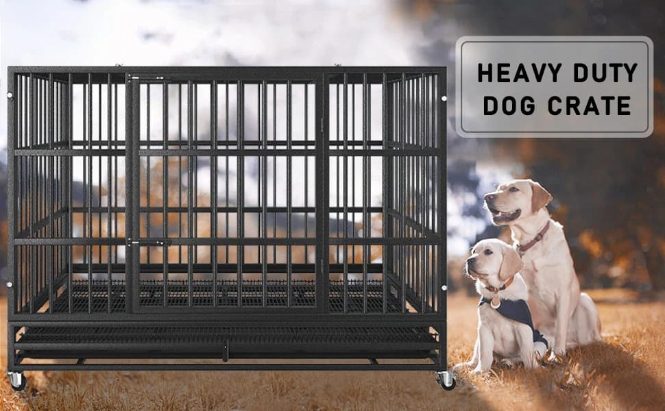 48 inch Heavy Duty Indestructible and Escape-Proof Dog Crate Cage Kennel for Large Dogs — When Should You Use a Dog Crate?