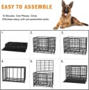 48 inch Heavy Duty Indestructible and Escape-Proof Dog Crate Cage Kennel for Large Dogs