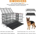 48 inch Heavy Duty Indestructible and Escape-Proof Dog Crate Cage Kennel for Large Dogs