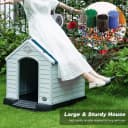 Dog House | 28" L x 26" W x 28" H | Blue