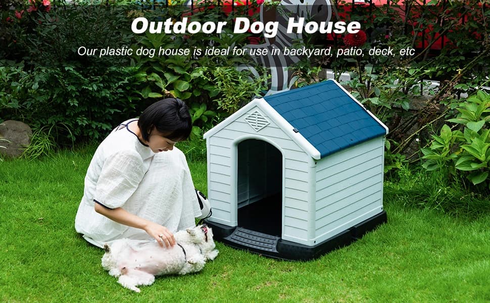 Dog House | 28" L x 26" W x 28" H | Blue — product details