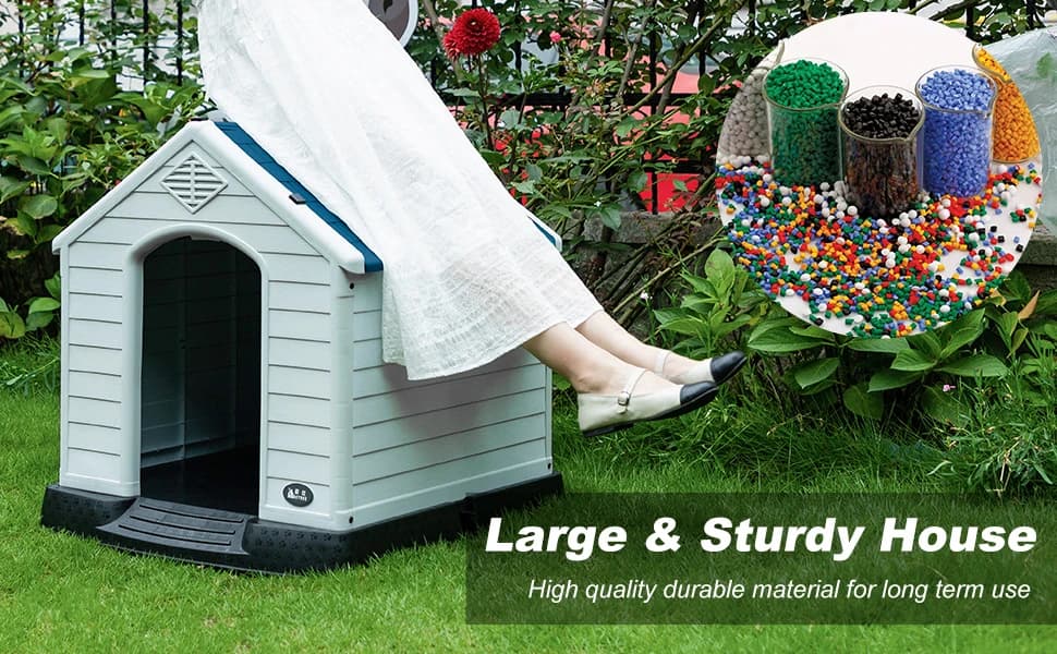 Dog House | 28" L x 26" W x 28" H | Blue — product details
