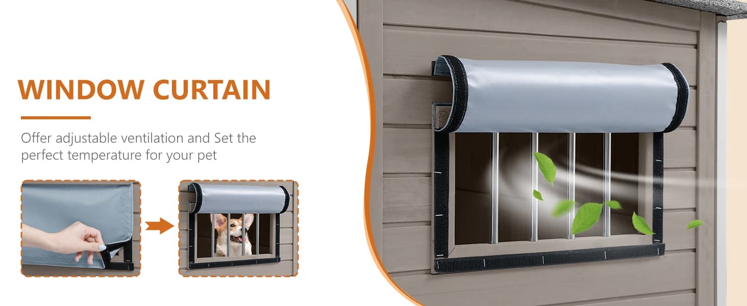 55" Extra XL Wooden Outdoor Dog House with Iron Frame for Large Dogs — collection imagery