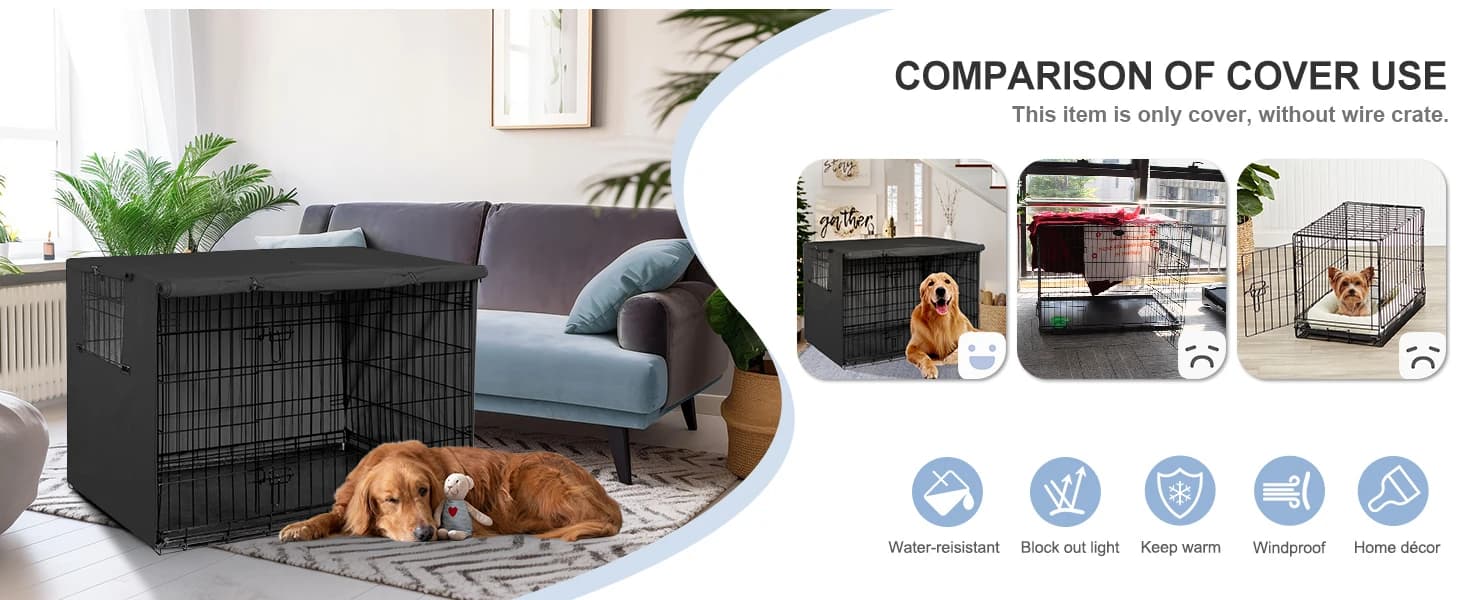 Dog Crate Cover — 42 inches — product details