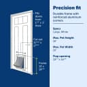 Extreme Weather Aluminum Dog Door — 3-Flap Insulated