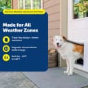 Extreme Weather Aluminum Dog Door — 3-Flap Insulated