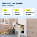Extreme Weather Aluminum Dog Door — 3-Flap Insulated