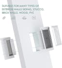Pet Door for Wall,3-Flap — Steel Frame and Telescoping Tunnel