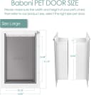 Pet Door for Wall,3-Flap — Steel Frame and Telescoping Tunnel