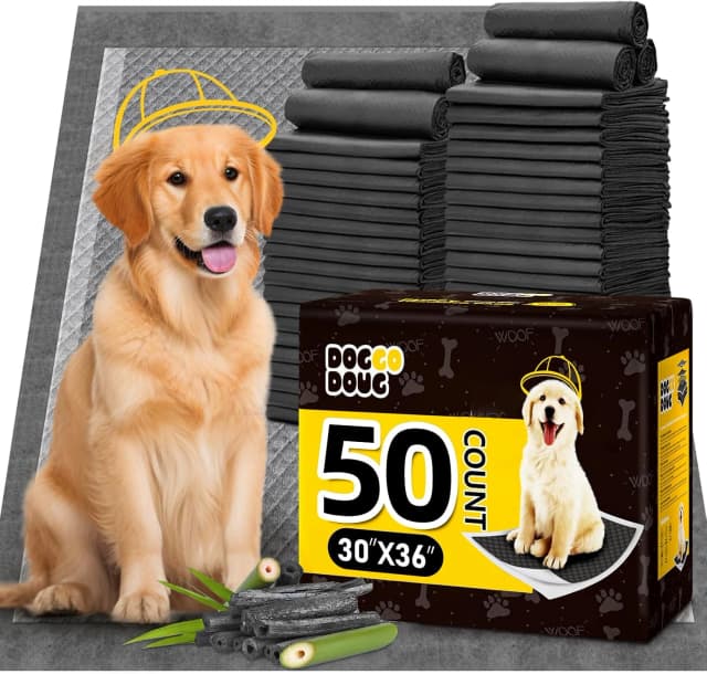 Dog Pee Pads for Dogs XXL 30"x36" 50 Count with Adhesive Tabs