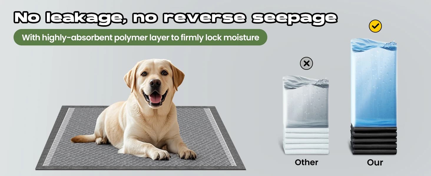 Dog Pee Pads for Dogs XXL 30"x36" 50 Count with Adhesive Tabs — product details