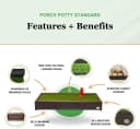 Standard Dog Grass Pad - Indoor Dog Potty with Artificial Grass and Self-Draining Tray - Reusable Dog Potty for