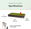 Standard Dog Grass Pad - Indoor Dog Potty with Artificial Grass and Self-Draining Tray - Reusable Dog Potty for