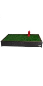 Standard Dog Grass Pad - Indoor Dog Potty with Artificial Grass and Self-Draining Tray - Reusable Dog Potty for โ product details