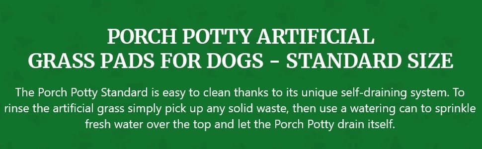 Standard Dog Grass Pad - Indoor Dog Potty with Artificial Grass and Self-Draining Tray - Reusable Dog Potty for โ collection imagery