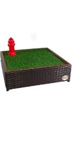 Standard Dog Grass Pad - Indoor Dog Potty with Artificial Grass and Self-Draining Tray - Reusable Dog Potty for โ product details