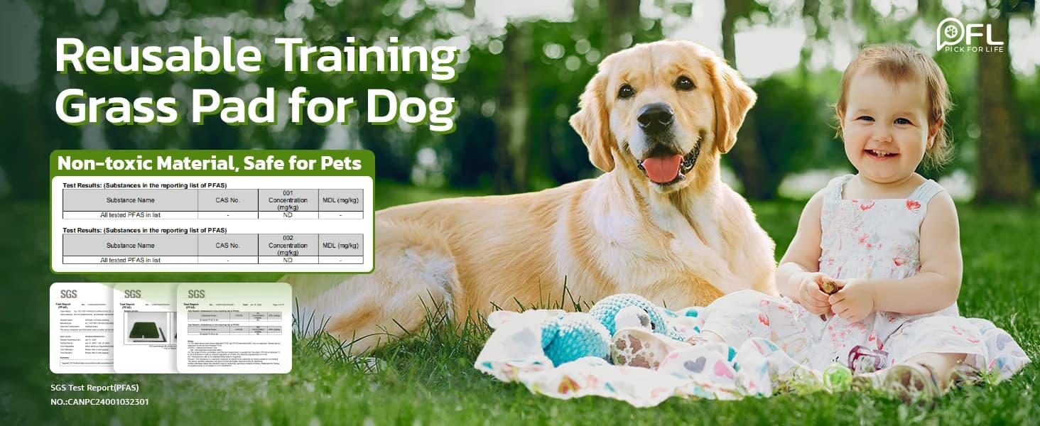 Fake Grass Pad for Dogs Potty Training Artificial Turf — 39.3x31.5in — product details