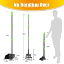 Pooper Scooper — Dog Pooper Scooper Long Handle Stainless Metal Tray and Rake for Medium Small Dogs Heavy Duty