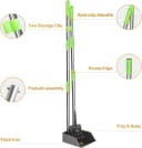 Pooper Scooper — Dog Pooper Scooper Long Handle Stainless Metal Tray and Rake for Medium Small Dogs Heavy Duty
