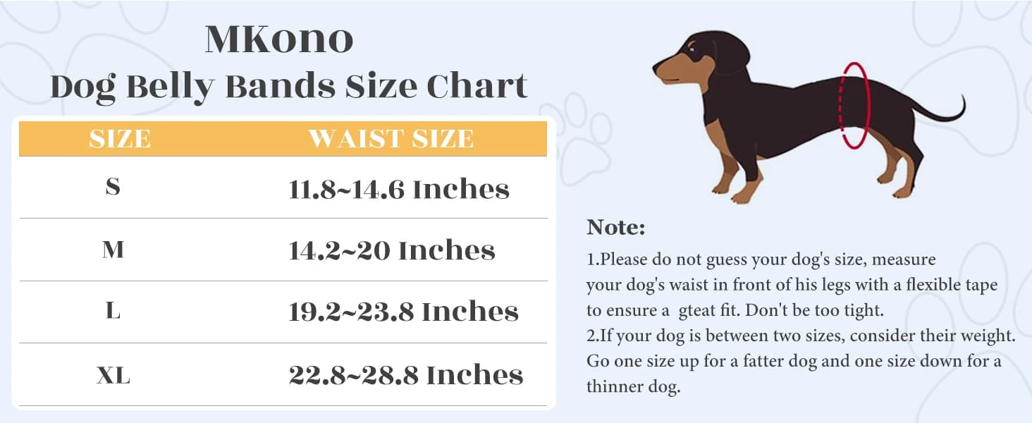 Belly Bands for Male Dogs — 3 Pack Reusable Dog Diapers — product details