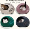 Cat Cave - Merino Wool Bed for Indoor Cats (Dark Gray