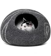 Cat Cave - Merino Wool Bed for Indoor Cats (Dark Gray — collection imagery